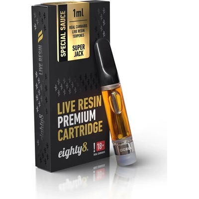 Eighty8 CBD Cartridge Super Jack živé živicové terpény 1 ml