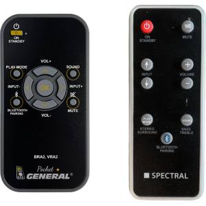 GENERAL Spectral bra2, vra2 - дистанционно управление дубликат (bra2, vra2) Дистанционно
