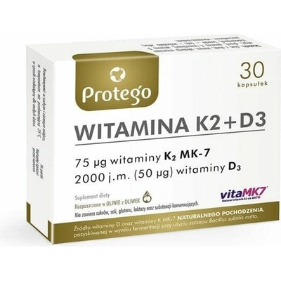 Protego Vitamín K2+D3 30 kapsúl