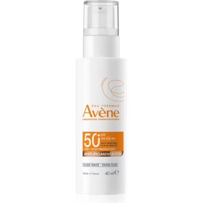 Eau Thermale Avène Sun Anti-Pigmintation Tinted Fluid защитна тонирана течност за лице против пигментни петна SPF 50+ 40ml