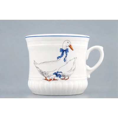 český porcelán Dubí Hrnček Perlový Husi 260 ml