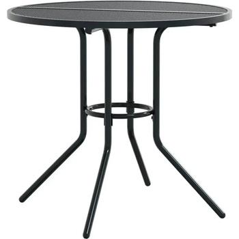 Patio маса кръгла антрацит O80x72, 5 см прахово покрита стомана