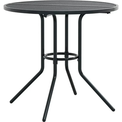 Patio маса кръгла антрацит O80x72, 5 см прахово покрита стомана