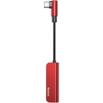 Baseus USB-C Male to USB-C and 3.5mm Female Adapter L53 (CATL53-91)- пасивен адаптер USB-C към 3.5 мм аудио изход и USB-C изход за устройства с USB-C порт (червен) (CATL53-91)