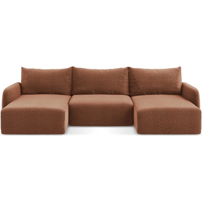 makamii Разтегателен ъглов диван с място за съхранение в тухлен цвят Kalena - Makamii (KALENA_UF_38_P1_C4)
