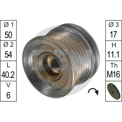 Voľnobeżka alternátora ERA ZN5395