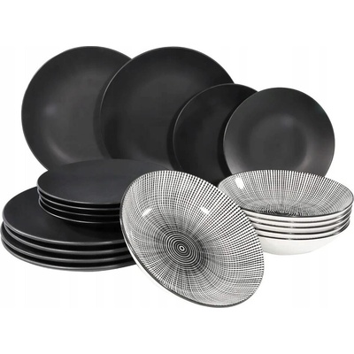 HIT HT-24327224 Jedálenská sada tanierov Nagano 18 ks