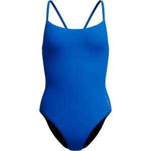 Speedo Дамски бански костюм Speedo Women's Solid Racerback 1 Piece Swimsuit - Zaffre Blue / Anthracite - размер XL (150-4568-0616)
