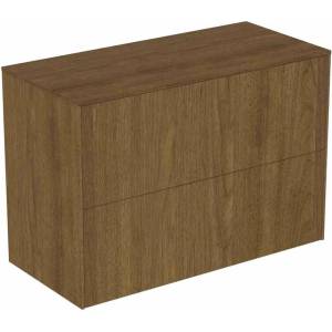 Ideal Standard Atelier Conca стенен шкаф с 2 чекмеджета и плот 80 см, цвят тъмен орех (T4328Y5)