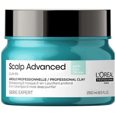 L'Oréal Professionnel Paris Série Expert Scalp Advanced Anti-Oiliness 2v1 Deep Purifier Clay 250 ml