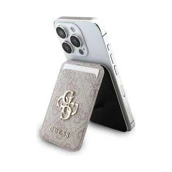 Guess 4G Metal Logo MagSafe Cardslot Peněženka se Stojanem Pink
