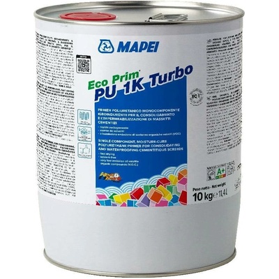 MAPEI Eco Prim PU 1K Turbo rychleschnoucí polyuretanový penetrační nátěr 10 kg Hnědá