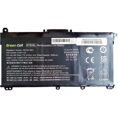 Green Cell HP163 3400 mAh baterie - neoriginální