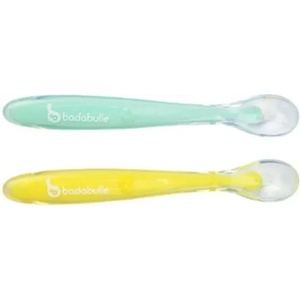 Badabulle Бебешки силиконови лъжици Badabulle - 2 броя (B005413) - baby