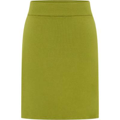 Tranquillo Дамска пола Tranquillo Women's Strick-Rock in A-Linie Skirt - Golden Cypress (113-1154-0113)