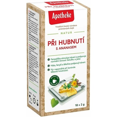 Apotheke Čaj při Hubnutí s ananasem 18 x 2 g