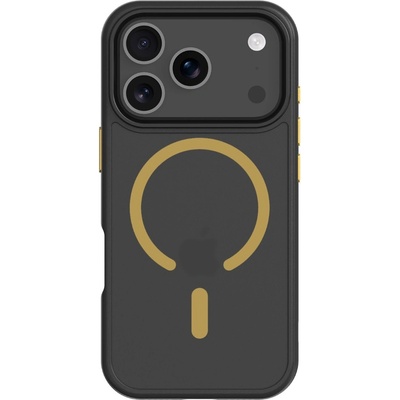 Tactical Хибриден удароустойчив кейс с MagSafe за iPhone 17 Pro - Tactical MagForce Hyperstealth 2.0 Cover (черен-жълт) (57983126616)