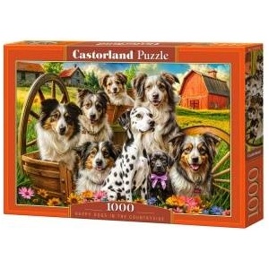 Castorland Happy Dogs In The Countryside 1000-Piece Puzzle C-105410-2