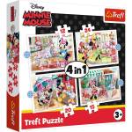 Trefl Пъзел Trefl 4 в 1 - Мини Маус (34355) - baby