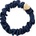 By Eloise London Silk Scrunchie Gold Heart Ластик за коса за жени цвят Navy Blue