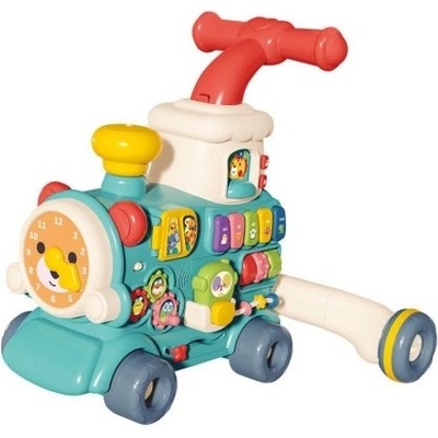 Raya Toys Бебешка играчка за бутане 3 в 1 Raya Toys - Steam Train, червена (503126058)