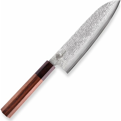Nôž Dellinger Kuchyňský Santoku 180 mm Forged Brown Scar