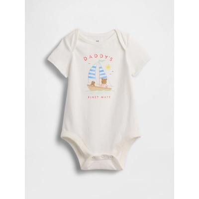 GAP Baby body Brannan Bear Bílá