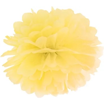 Image 1 of PartyDeco Помпон във формата на жълто цвете 25 см
