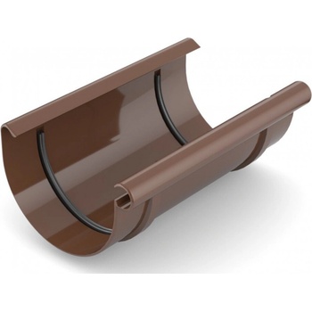 Covernit Plastová spojka žľabu 125 mm hnedá