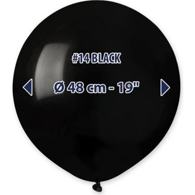 Gemar Balloons Balonek černý 48 cm