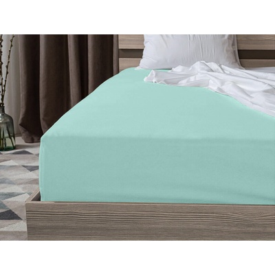 Textilomanie Jersey prostěradlo Exclusive mentolové 100% bavlna 180x200