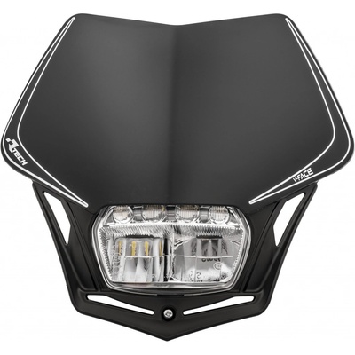 UNI predná maska vrátane svetla V-Face FULL LED, RTECH (čierna)