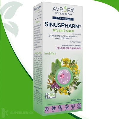 Avropa SinusPharm bylinný sirup 200 ml