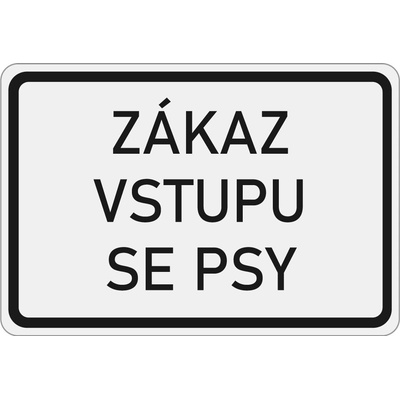 Dopravní značka E13 Zákaz vstupu se psy