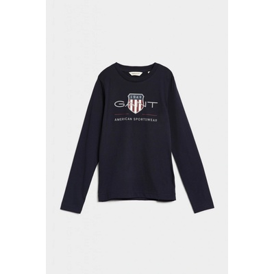 Gant D1. Archive Shield Ls T-shirt modrá