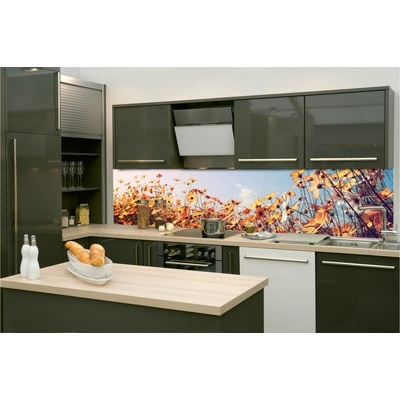 Donga Samolepiaca umývateľná tapeta za kuchynskú linku rozmery Kopretiny žlté, 260x60 cm