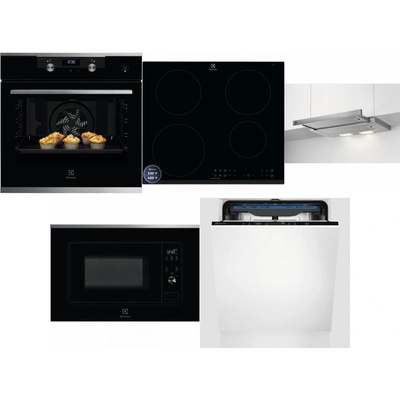Set Electrolux KODEH70X + LIR60433B + LFP326S + LMS2203EMX + EES48200L