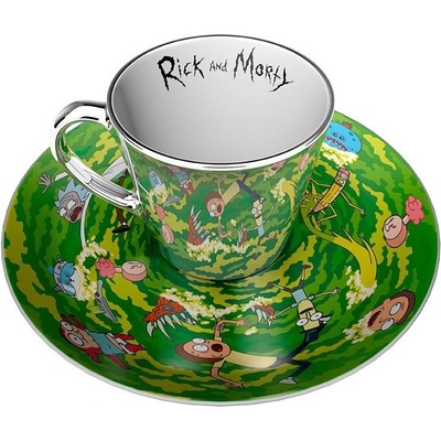 ABYSTYLE Комплект ABYSTYLE RICK AND MORTY Mirror mug & plate set Portal, Чаша, Подложка (ABYSTYLE-MMP007)
