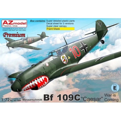AZmodel Messerschmitt Bf 109C Ceasar War is Coming Premium 1:72
