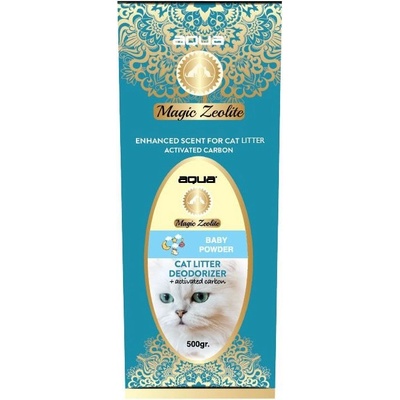 AQUA Magic Zeolite BABY POWDER - granulovaný dezodorant pre mačacie WC 500 g