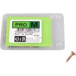 Pro m ВИНТ ЗА ДЪРВО 4.5x20 ММ pro m 40 БРОЯ (3800160906177)