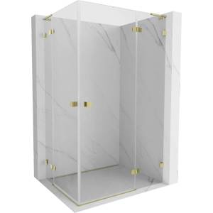 Mexen Lunar L Душ кабина Доу, отваряща се дясна 110 x 70 см, прозрачна, златна - 834L-110P-070L-50-00 (834L-110P-070L-50-00)