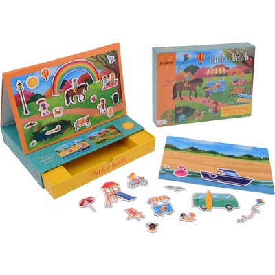 Jouéco drevená magnetická sada 2v1