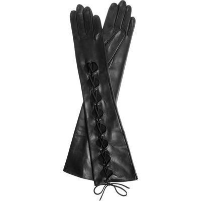 Kreibich Dámské dlouhé rukavice se šnůrkou černé – Sleviste.cz