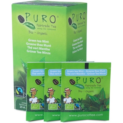 Puro čaj FT BIO Zelený čaj s Mátou 25 x 1,5 g