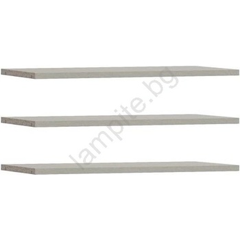 FORTE Комплект от 3 рафта tiro, сив (fr0052)