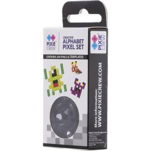 PIXIE CREW Сет от 200 Черни пиксела Pixie Crew Alphabet (PXP-25-24)