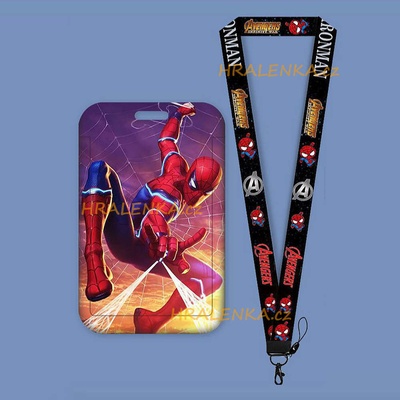 Šňůrka na krk 23451 s cedulkou Avengers Spiderman