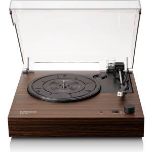 Lenco Грамофон Lenco - LS-15BK, Bluetooth, полуавтоматичен, кафяв (LS-15WD)