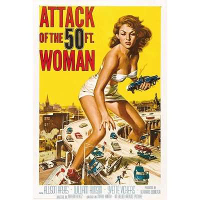 Plagát, Obraz - Attack of the 50ft Woman, 61 × 91.5 cm
